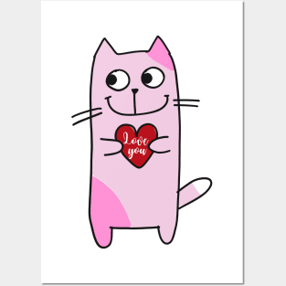 Cat's Love Posters and Art